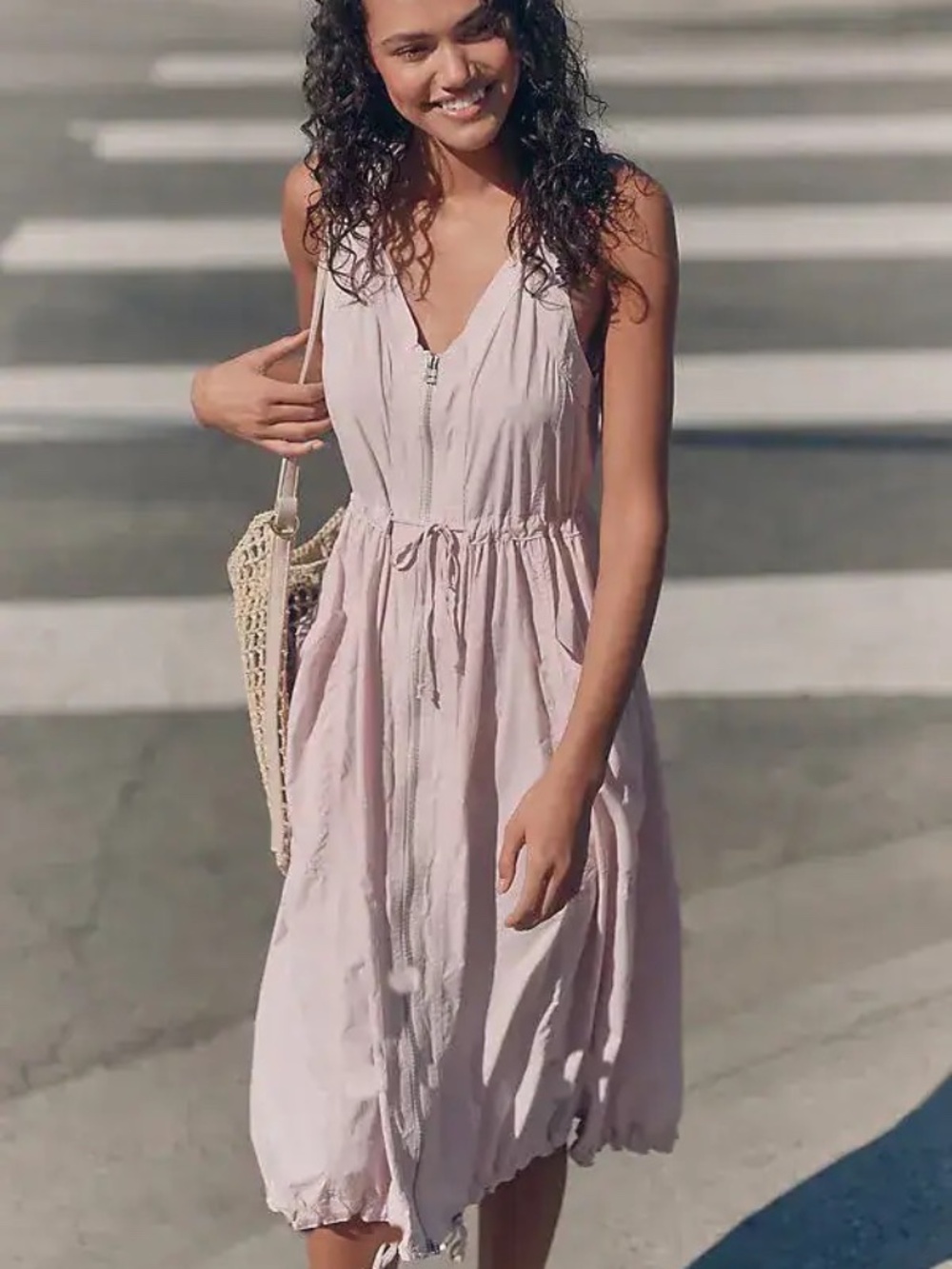 Anthropologie Daily Practice Free Fall Dress Pink XS